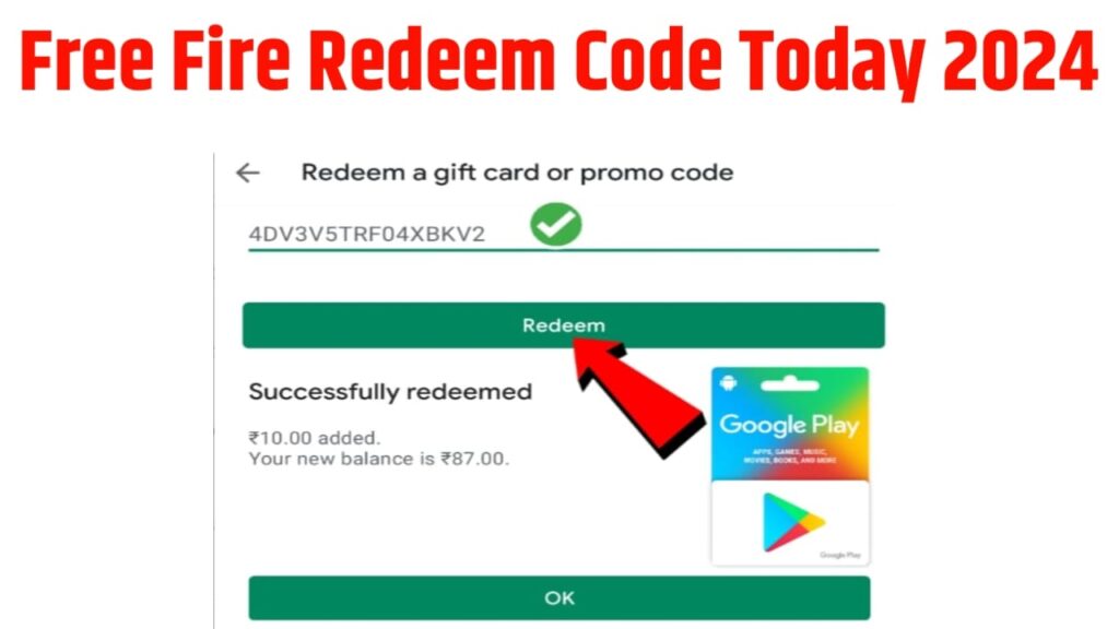 Free Fire Redeem Code Today 2024